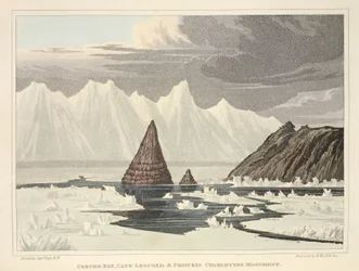 Baia di Coburg, Capo Leopold e Monumento alla Principessa Charlotte, illustrazione da 